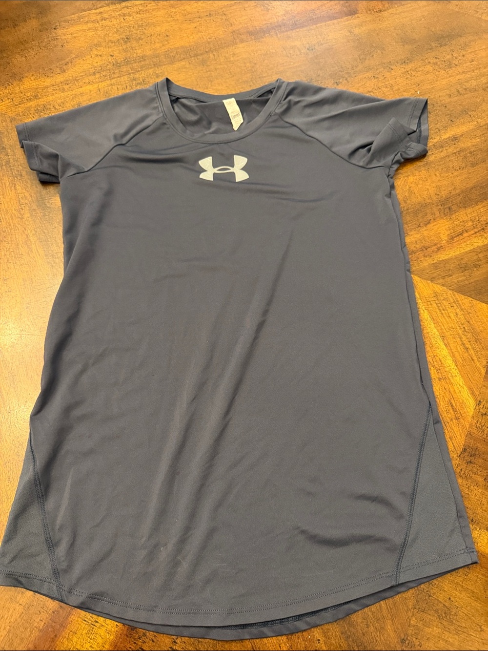 Under Armour Grey Short Sleeve Performance Tee with White Logo